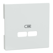Лицьова панель USB-розетки Schneider Electric MEG4367-6035 Merten System D, білий лотос · Schneider Electric · schneider-electric-meg4367-6035