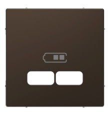 Лицьова панель USB-розетки Schneider Electric MEG4367-6052 Merten System D, мокко