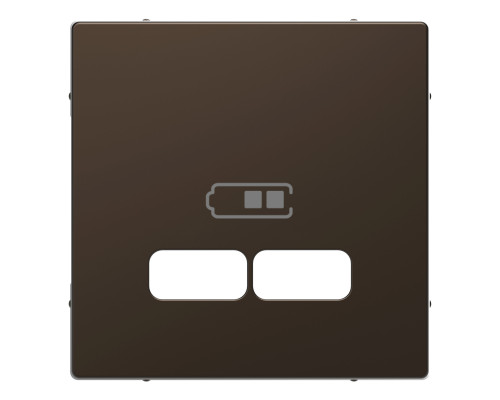 Лицьова панель USB-розетки Schneider Electric MEG4367-6052 Merten System D, мокко