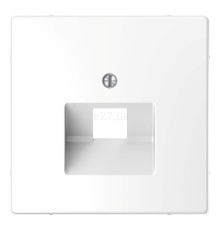 Лицьова панель розетки RJ45 Schneider Electric MEG4521-6035 Merten System D, білий лотос