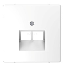 Лицьова панель розетки RJ45 Schneider Electric MEG4522-6035 Merten System D, білий лотос