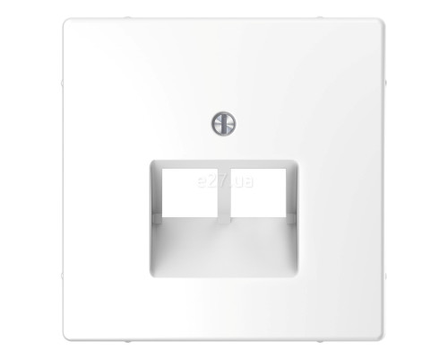 Лицьова панель розетки RJ45 Schneider Electric MEG4522-6035 Merten System D, білий лотос