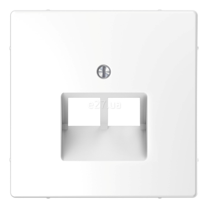 Лицьова панель розетки RJ45 Schneider Electric MEG4522-6035 Merten System D, білий лотос · Schneider Electric · schneider-electric-meg4522-6035
