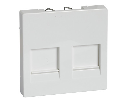 Лицьова панель аудіорозетки Schneider Electric MEG4562-0319 Merten System M, полярно-білий