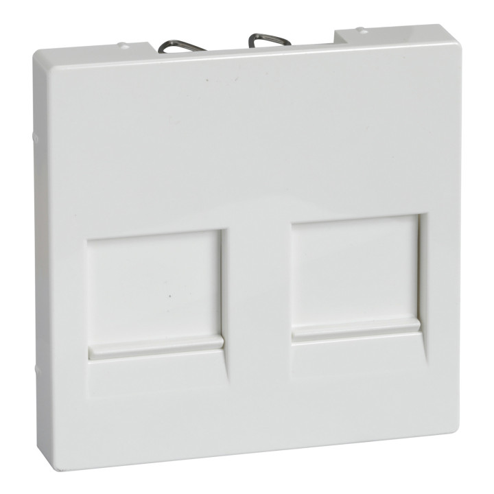 Лицьова панель аудіорозетки Schneider Electric MEG4562-0319 Merten System M, полярно-білий · Schneider Electric · schneider-electric-meg4562-0319