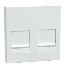 Лицьова панель аудіорозетки Schneider Electric MEG4562-0325 Merten System M, активний білий