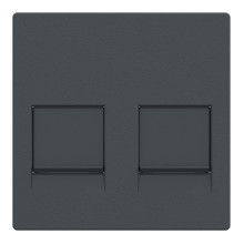 Лицьова панель аудіорозетки Schneider Electric MEG4562-0414 Merten System M, антрацит · Schneider Electric · schneider-electric-meg4562-0414