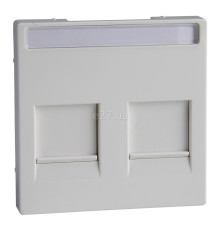 Лицьова панель аудіорозетки Schneider Electric MEG4564-0325 Merten System M, активний білий