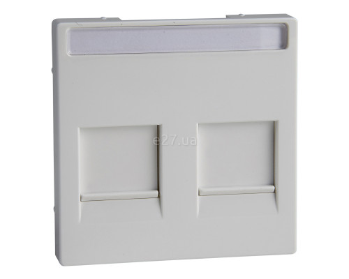 Лицьова панель аудіорозетки Schneider Electric MEG4564-0325 Merten System M, активний білий