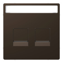 Лицьова панель аудіорозетки Schneider Electric MEG4564-6052 Merten System D, мокко · Schneider Electric · schneider-electric-meg4564-6052