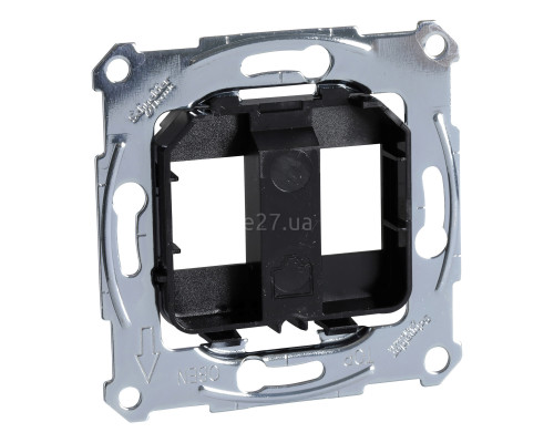 Розетка комп'ютерна Schneider Electric MEG4566-0003 Merten QuickFlex, чорний