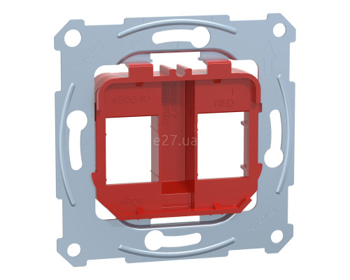 Розетка комп'ютерна Schneider Electric MEG4566-0006 Merten QuickFlex, червоний