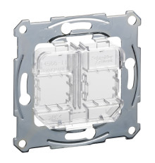 Розетка комп'ютерна Schneider Electric MEG4566-0080 Merten QuickFlex, прозорий