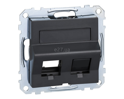 Розетка аудіо Schneider Electric MEG4568-0414 Merten System M, антрацит