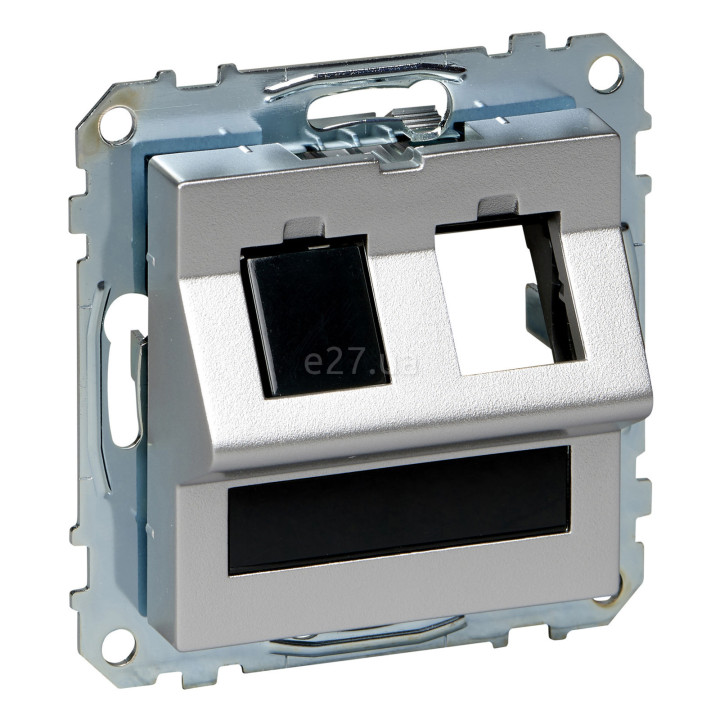 Розетка аудіо Schneider Electric MEG4568-0460 Merten System M, алюміній · Schneider Electric · schneider-electric-meg4568-0460