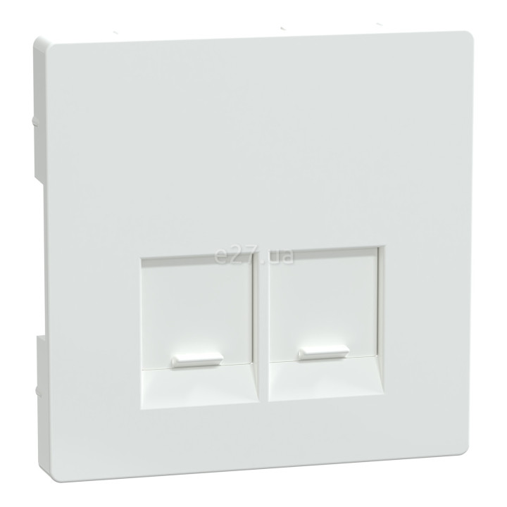 Лицьова панель розетки RJ45 Schneider Electric MEG4572-6035 Merten System D, білий лотос · Schneider Electric · schneider-electric-meg4572-6035