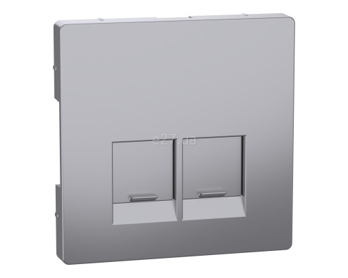 Лицьова панель розетки RJ45 Schneider Electric MEG4572-6036 Merten System D, нержавіюча сталь
