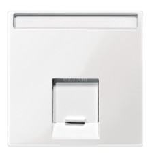 Лицьова панель розетки RJ45 Schneider Electric MEG4573-0319 Merten System M, полярно-білий