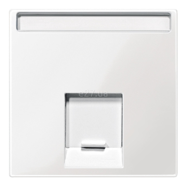 Лицьова панель розетки RJ45 Schneider Electric MEG4573-0319 Merten System M, полярно-білий · Schneider Electric · schneider-electric-meg4573-0319