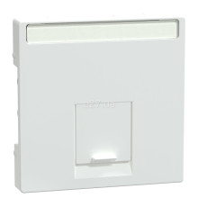 Лицьова панель розетки RJ45 Schneider Electric MEG4573-0325 Merten System M, активний білий