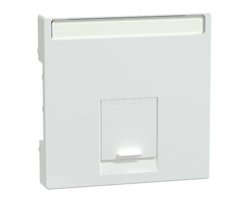 Лицьова панель розетки RJ45 Schneider Electric MEG4573-0325 Merten System M, активний білий