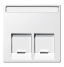 Лицьова панель розетки RJ45 Schneider Electric MEG4574-0319 Merten System M, полярно-білий