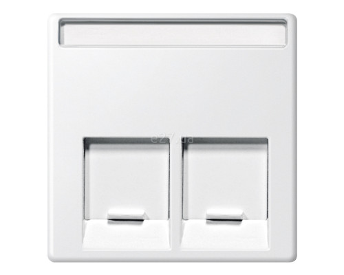 Лицьова панель розетки RJ45 Schneider Electric MEG4574-0319 Merten System M, полярно-білий