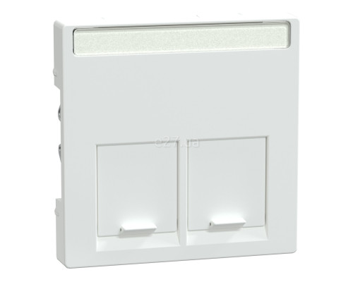 Лицьова панель розетки RJ45 Schneider Electric MEG4574-0325 Merten System M, активний білий