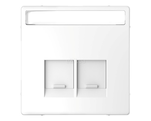 Лицьова панель розетки RJ45 Schneider Electric MEG4574-6035 Merten System D, білий лотос