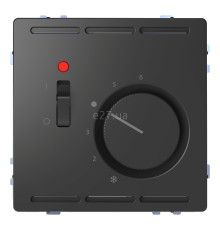 Кімнатний терморегулятор Schneider Electric MEG5760-6034 Merten System D, антрацит