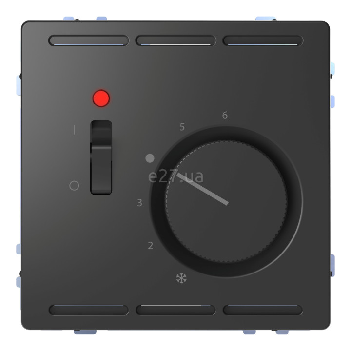 Кімнатний терморегулятор Schneider Electric MEG5760-6034 Merten System D, антрацит · Schneider Electric · schneider-electric-meg5760-6034