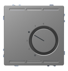 Кімнатний терморегулятор Schneider Electric MEG5762-6036 Merten System D, нержавіюча сталь