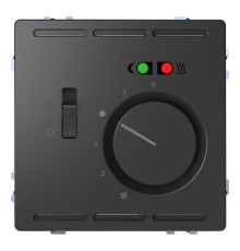 Терморегулятор для теплої підлоги Schneider Electric MEG5764-6034 Merten System D, антрацит