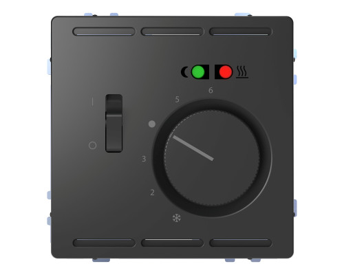 Терморегулятор для теплої підлоги Schneider Electric MEG5764-6034 Merten System D, антрацит
