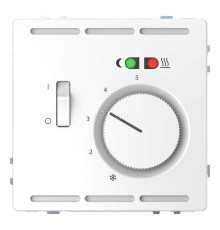 Терморегулятор для теплої підлоги Schneider Electric MEG5764-6035 Merten System D, білий лотос