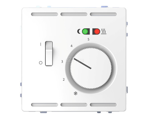Терморегулятор для теплої підлоги Schneider Electric MEG5764-6035 Merten System D, білий лотос