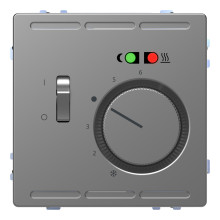 Терморегулятор для теплої підлоги Schneider Electric MEG5764-6036 Merten System D, нержавіюча сталь · Schneider Electric · schneider-electric-meg5764-6036