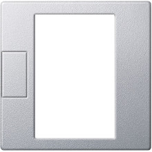 Лицьова панель терморегулятора Schneider Electric MEG5775-0460 Merten System M, алюміній · Schneider Electric · schneider-electric-meg5775-0460