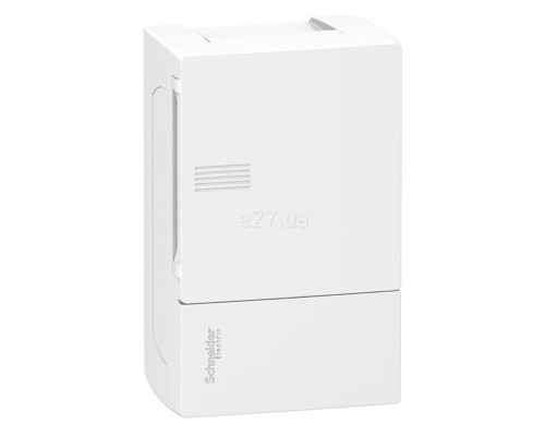Розподільчий щит Schneider Electric MIP12104 Resi9 MP Mini Pragma 4 (1x4), 50A, білий, пластик, ip40, для накладного монтажу