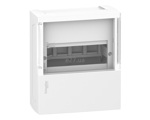 Розподільчий щит Schneider Electric MIP12108S Resi9 MP Mini Pragma 8 (1x8), 63A, білий, пластик, ip40, для накладного монтажу