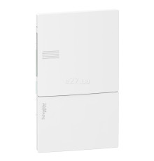 Розподільчий щит Schneider Electric MIP22104 Resi9 MP Mini Pragma 4 (1x4), 50A, білий, пластик, ip40, для врізного монтажу