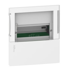 Розподільчий щит Schneider Electric MIP22108S Resi9 MP Mini Pragma 8 (1x8), 63A, білий, пластик, ip40, для врізного монтажу