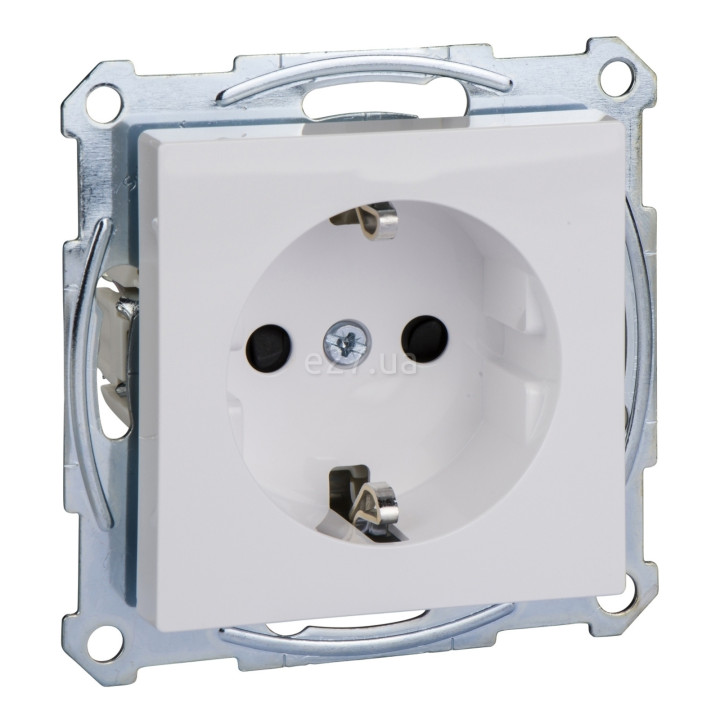 Розетка 220В Schneider Electric MTN2300-0325 Merten System M, активний білий, пластик, із заземленням, Schuko, без захисної кришки, зі шторками, для врізного монтажу · Schneider Electric · schneider-electric-mtn2300-0325