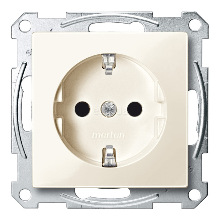 Розетка 220В Schneider Electric MTN2300-0344 Merten System M, бежевий, пластик, із заземленням, Schuko, без захисної кришки, зі шторками, для врізного монтажу · Schneider Electric · schneider-electric-mtn2300-0344