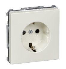 Розетка 220В Schneider Electric MTN2300-4019 Merten Antique/Artec, полярно-білий, із заземленням, Schuko, без захисної кришки, зі шторками, для врізного монтажу