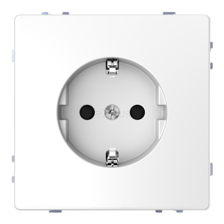 Розетка 220В Schneider Electric MTN2300-6035 Merten D-Life, білий лотос, пластик, із заземленням, Schuko, без захисної кришки, зі шторками, для врізного монтажу · Schneider Electric · schneider-electric-mtn2300-6035