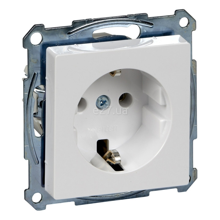 Розетка 220В Schneider Electric MTN2301-0325 Merten System M, активний білий, пластик, із заземленням, Schuko, без захисної кришки, без шторок, для врізного монтажу · Schneider Electric · schneider-electric-mtn2301-0325
