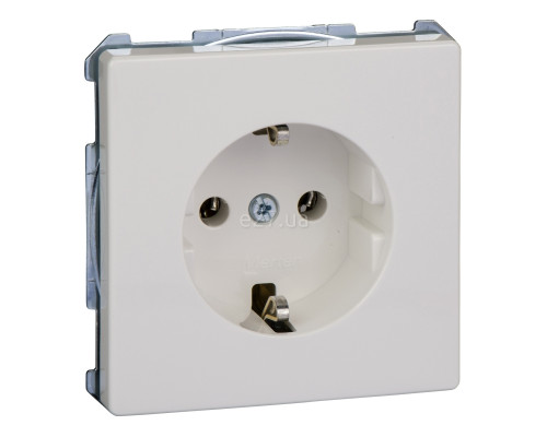 Розетка 220В Schneider Electric MTN2301-4019 Merten Antique/Artec, полярно-білий, із заземленням, Schuko, без захисної кришки, без шторок, для врізного монтажу