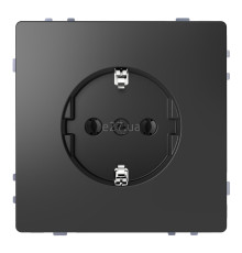 Розетка 220В Schneider Electric MTN2301-6034 Merten D-Life, антрацит, пластик, із заземленням, Schuko, без захисної кришки, без шторок, для врізного монтажу
