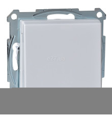 Розетка 220В Schneider Electric MTN2310-0325 Merten System M, активний білий, пластик, із заземленням, Schuko, із захисною кришкою, зі шторками, для врізного монтажу